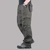 Calças Cargo Masculinas Modernas para Uso Externo, Modelagem Solta, Tamanho Grande, Calças Longas com Múltiplos Bolsos, Calças Casuais Modernas de Corte Reto, Duráveis e Laváveis