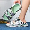 Sapatos de Verão para Pais e Filhos, Chinelos Infantis da Moda, Chinelos Deslizantes Externos para Casais, Antiderrapantes, Sandálias de Praia de Solado Grosso Unissex