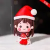 Decoración Pastel Navideño 2025 Moño Campana Enchufe Árbol de Navidad de los Deseos Estrella de Cinco Puntas Vela Decoración para Hornear