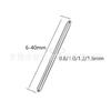 Clavo de lengua de rosca externa de titanio F136 varilla recta varilla de repuesto aleación de titanio G23 varilla recta de diente externo clavo de lengua accesorio para perforación puente de oreja