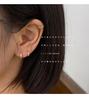 Pendientes de Aro de Plata 925 para Mujer, Modernos, No Necesitan Quitarse al Dormir, Estilo Frío Coreano, Compactos y Versátiles, Pendientes Populares y Pendientes
