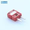 Conector de plugue termopar Oumi SMPW-C-M tungstênio rênio 526 tamanho pequeno plugue macho fio de detecção de temperatura plug-in vermelho