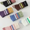 Meias de Yoga para Mulheres, Comprimento Médio da Panturrilha, Algodão Puro, Silicone Antiderrapante, Fitness Indoor, Pilates, Costela Dupla, Meias Esportivas Sem Costura para Mulheres