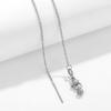 Cadena universal de clavícula de acero de titanio de 45 cm, cadena ajustable, collar de acero inoxidable, silicona, joyería DIY, colgante con cuentas, accesorios