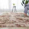 Alfombra Pequeña de Sofá Engrosada, Alfombra Rectangular Resistente a Manchas para Sala de Estar, Alfombrilla de Cama, Alfombra para Ventana de Bahía, Alfombra Tie-Dye para Dormitorio