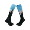 Calcetines de esquí antibacterianos gruesos transfronterizos, calcetines térmicos resistentes al frío, calcetines de lana merino, calcetines altos con suela de toalla antideslizantes para la nieve