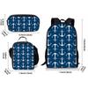 Mochila Escolar Primaria y Secundaria Hook Set de Tres Piezas Mochila Infantil Estampada DIY Correa para el Hombro Lonchera Estuche