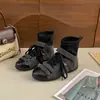 Botas de tornozelo respiráveis estilo retrô moderno desértico, nova coleção outono/inverno 2026, cano alto, design moderno de retalhos, versátil e estiloso