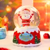 Bola de cristal de Natal produto novo transfronteiriço caixa de música, caixa de música criativa com neve brilhante Papai Noel, presente de feriado