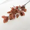 Hojas de Manzana Simuladas, Hojas de Eucalipto, Hojas de Vegetación Artificial, Hojas para Arreglo Floral de Boda, Decoración Suave para el Hogar
