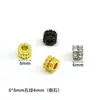 Color Oro 14K Zirconia Microincrustada Conservante del Color Espaciadores Huecos de Trompeta Accesorios para Pulseras Hechas a Mano DIY Materiales para Joyería de Collares