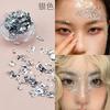 2024 Nuevo Maquillaje de Novia Papel de Foil Maquillaje Facial Rojo Dorado Fragmento de Papel de Foil Dorado Maquillaje de Ojos Pegamento para Uñas Gotas Accesorios