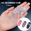 Arte de uñas Aurora Arco Joyería Mágico Color Transparente Tridimensional Rojo Libro de Equitación Diamante Decoración de Uñas Japonesa Celebrante de Internet Explosiones