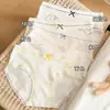 10A Roupa Íntima Antibacteriana Doce e Fofa para Novas Alunas Algodão Puro Cintura Média Confortável Macia Amigável à Pele Calcinhas para Meninas