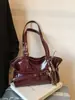 Bolso Tote de Gran Capacidad Casual Retro Moda Estilo Coreano 2025 Otoño e Invierno Nuevo Estilo Bolso de Hombro Simple y Versátil de Gran Capacidad