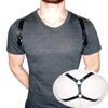 Correas de Cinturón Arnés de Cuero Correas para Hombre Personalizadas Negras Correas de Hombro Cinturón Uso Casual Versátil