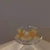 Pendientes de botón flor de cristal de azúcar Super hada 2022 nuevos de lujo ligero de alta calidad frescos estilo Mori para mujer