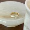 Anillo de Perlas Femenino Diseño Nicho Alto Sentido Moda Personalidad Ajustable Nácar Anillo Retro Celebridad de Internet Explosiones