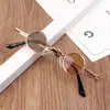 Nuevas Gafas de Sol Redondas Pequeñas Metálicas de Moda para Celebridades de Internet Gafas de Sol Personalizadas Nuevas de Marco Pequeño Anti-UV para Hombres y Mujeres Moda