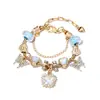 2025 Panjia Nuevo Más Vendido Elegante Hermoso Diamante Mariposa Corazón Resina Cuentas DIY Pulsera de Cuentas Al por Mayor