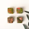 Bloque Crudo de Cristal Natural Forma Geométrica Cubo Piedra Suelta Maceta Acuario Piedra de Paisajismo Piedra para Vino Helado Gránulos Cuadrados