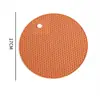 Mantel Individual para Cocina Casera Redondo de Silicona Esterilla Aislante Térmico Mesa de Comedor Simple Anti-Quemaduras Resistente a Altas Temperaturas Panal Esterilla para Ollas Esterilla para Tazones Posavasos