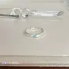 Anillo elegante con acabado cepillado para mujer, versátil para apilar, anillo de lujo ligero exquisito estilo ins, popular en Xiaohongshu, anillo de moda para el dedo índice