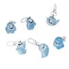 Llavero de fantasma luminoso de Halloween, caricatura tridimensional transparente para pareja, colgante de elfo, accesorios lindos para mochila escolar