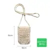 Bolsa de Celular de Tricô, Bolsa Transversal de Corda de Algodão Trançada Feita à Mão Tendência, Bolsa de Ombro Versátil para o Verão, Portátil e na Moda