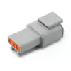 Dtm04-3P Tipo Dechi Conector Automotriz Terminal Macho y Hembra Acoplamiento Arnés de Cableado Enchufe de Alimentación Resistente al Agua y al Polvo