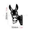 Venta Caliente Transfronteriza Decoración de Jardín y Patio Animales Asomándose Inserciones Vaca, Caballo, Cerdo, Perro, Oveja, Tigre, León, Arte de Hierro