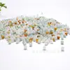 Jade Natural de Myanmar Calidad A tres colores azul aceitoso blanco verde mini cuentas para pulsera collar DIY cuentas espaciadoras con cuentas