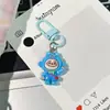 Hebilla de Color Nuevo Llavero Labubu Linda Chica de Dibujos Animados Vestida Colgante de Corazón de Dibujos Animados Accesorios para Estudiantes