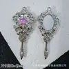 Estilo Retro Estrella Hueca Espejo Mágico Varita Colgante Encanto Pulsera de Cuentas DIY Collar Accesorios de Joyería de Aleación