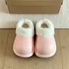 Pantuflas de Algodón Cerradas con Forro de Felpa para Mujer, Para Uso Interior/Exterior en Invierno, Modernas, Casuales, Antideslizantes, Impermeables, de Suela Gruesa, Zapatos de Algodón Calientes para el Hogar