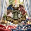 Colgante Acrílico Transfronterizo Nuevo 250º Aniversario de Estados Unidos Regalo del Día de la Independencia Decoración del Cuatro de Julio