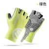 Guantes Deportivos de Cinco Dedos y Medio Dedo, Amortiguadores de Impactos, Resistentes al Desgaste, Antideslizantes, Anti-Ampollas, de Silicona Transpirable, Especiales para Ciclismo, Cortavientos