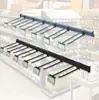 Estante de Supermercado Barra Transversal Gancho Accesorios Ganchos Tubo Cuadrado Exhibidor de Snacks y Joyería Organizador de Almacenamiento Comercial de Múltiples Niveles