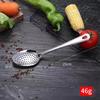 Escorredor de pimenta de aço inoxidável 304 madeira maciça utensílio de cozinha doméstico para pescar macarrão colher de bolinho escorredor peneira para fritura