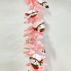 Arranjo de Decoração de Boneco de Neve de Natal 2 m Varetas de Lã Coloridas Decoração de Árvore de Natal Varetas Coloridas de Meia de Natal de Macaron