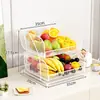 Tigela de Frutas Multicamadas para Casa, Cesta de Frutas para Mesa de Centro da Sala de Estar, Prato de Exibição para Armazenamento de Lanches Doces na Mesa de Jantar