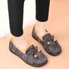 Zapatos de Algodón Nuevos de Invierno para Mujer para Personas de Mediana Edad y Mayores, Zapatos Planos de Madre con Forro Adicional para Calidez, Zapatos y Botas de Algodón del Viejo Beijing, Disponibles para Dropshipping