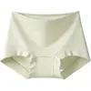 Nova Cueca Boxer Feminina Respirável de Algodão Puro, Cintura Média, Tamanho Grande, Cor Sólida, Solta, 10A, Antibacteriana, Gancho Estendido