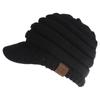 Gorra de Béisbol 2018 con Etiqueta, Gorra tipo Pato con Abertura Trasera para Cola de Caballo, Gorro de Punto Otoño e Invierno para Mujer, 12 Colores, Versátil