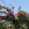 Treliça de Escalada para Clematis Cerca de Jardim de Rosas Suporte de Galhos de Flores Externo Rede de Treliça de Ferro para Flores Trepadeiras