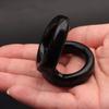 Anillo de Bloqueo de Semen de Doble Apertura, Anillo para Huevo, Anillo Retardante, Anillo para Pene, Anillo de Bloqueo Masculino, Juguete Sexual, Producto para Adultos