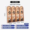 Divisória de Tela Estilo Chinês Sala de Estar Dobrável Rattan Entrada Divisória Vintage Estilo Francês Quarto Prateleira Rack de Armazenamento Móvel