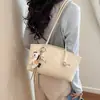 Bolsa Tote Estilo Suave Primavera/Verão 2026 Versátil Estudante Festa Aula Deslocamento Bolsa Grande Moderna Leve Luxo Bolsa de Ombro Versátil