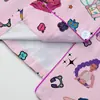 Conjunto de Pijama Cardigan Rosa de Seda Leite Transfronteiriço Europeu e Americano para Mulheres, Shorts de Manga Curta, Roupa de Casa Confortável e Respirável Conjunto Casual