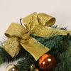 Bola navideña dorada de Navidad Hongyu, colgante luminoso de ratán de PVC para puerta, decoración para vestíbulo de hotel